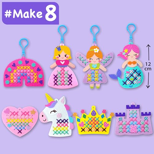 Princess Cross Stitch Kit for Kids Ages 4