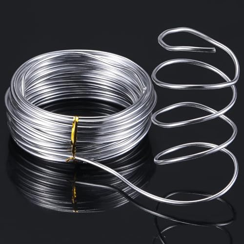 2 Rolls Aluminum Wire for Jewelry Making (65.62 Foot)