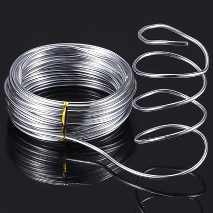 2 Rolls Aluminum Wire for Jewelry Making (65.62 Foot)