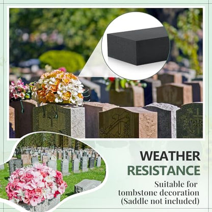 12 Pcs Black Reusable Floral Foam Blocks Water Weather Resistant Dry Floral Foam for Artificial Flower Arrangements Outdoor Flower Boxes Hanging Planters Wedding Home Decor