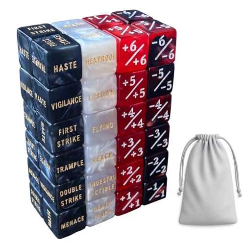 48 Piece Abikities Keyword MTG Dice Counters (48 Count)