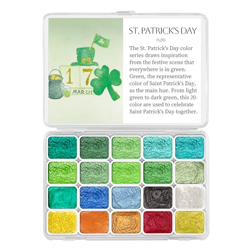 Mini Super Glitter Watercolor Paint Set (20 Count)