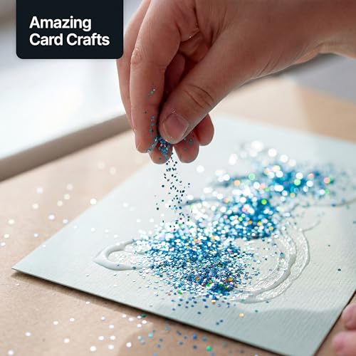 Craft Glitter Shaker Ocean Blue Holographic 110g Super Chunky (3.9 Ounce)