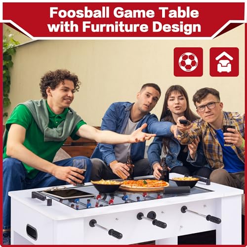 Foosball Coffee Table with 2 Balls