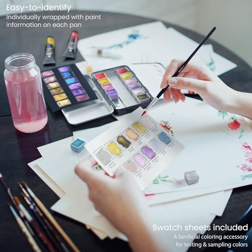 Metallic Watercolor Paint Set (4.8 Fl Oz)