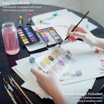 Metallic Watercolor Paint Set (4.8 Fl Oz)