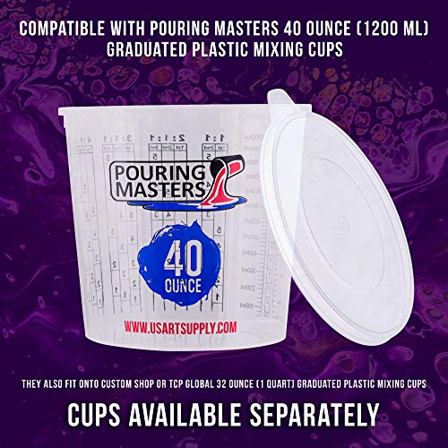12 Pack Mixing Cup Lids for 40 Oz