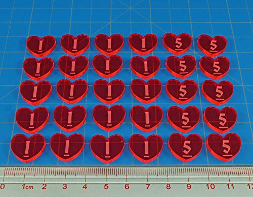Wound Tokens Compatible with Descent (30 Count)