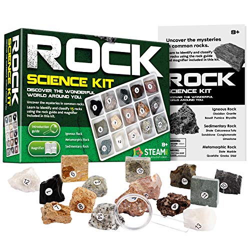 Piano Potato Rock and Mineral Kit 15 PCS with Box
