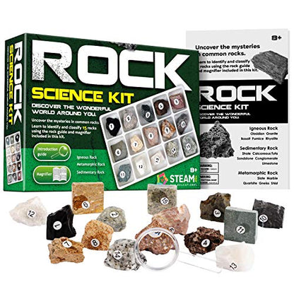 Piano Potato Rock and Mineral Kit 15 PCS with Box