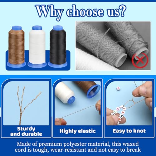 0.55mm Waxed Beading Cord