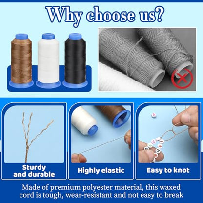 0.55mm Waxed Beading Cord