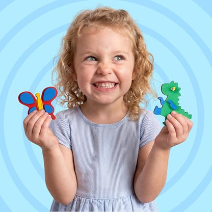 12 Wooden Magnet Creativity Arts & Crafts Painting Kit for Kids (12 Count)
