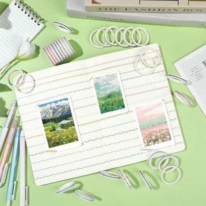 30 Rolls Floral Washi Tapes Set (30 Count)