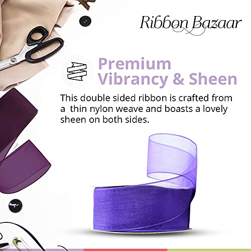 Sheer Organza Wired Ribbon (75 Foot)