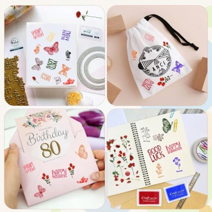 8 Color Washable Stamp Pads for Kids