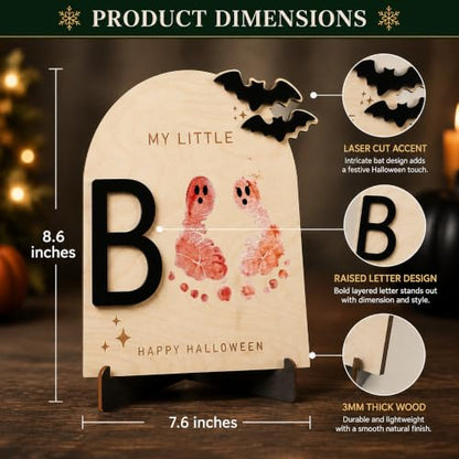 First Halloween Footprint Craft