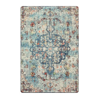 Reine Bohemian Floral Medallion Area Rug