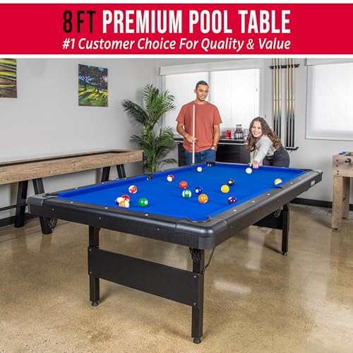 Full Size 8 ft x 4.2 ft Billiards Game Table