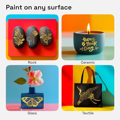 Gold Dual Tip Acrylic Paint Pens (2 Count)