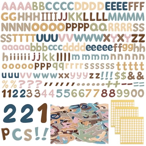 221 Pcs Boho Bulletin Board Letters for Classroom Wall (221 Count)
