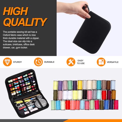 134Pcs Sewing Kit with Portable Bag (134 Count)