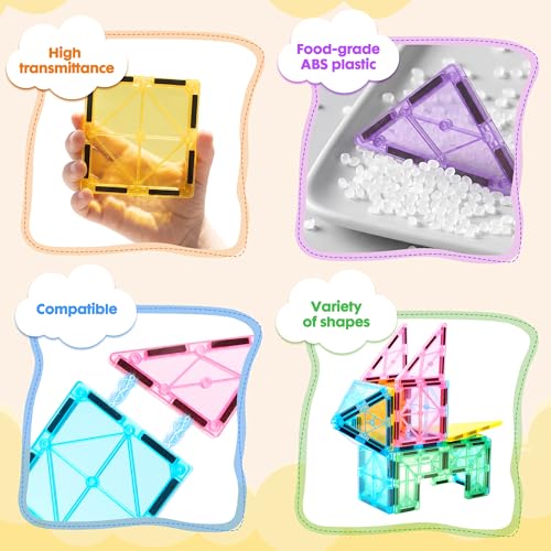 20 PCS Magnetic Right Triangles Expansion Pack