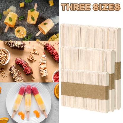 300PCS Popsicle Sticks for Craft (300 Count)