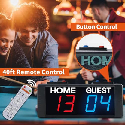 Battery Powered Scoreboard Clock Timer with Buttons