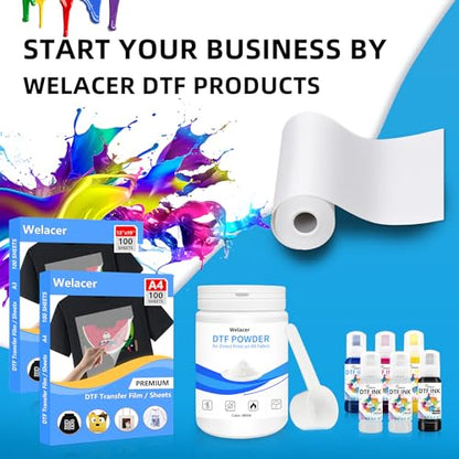 DTF Ink 5Color Kit 600ml Heat Transfer Ink Refill ET
