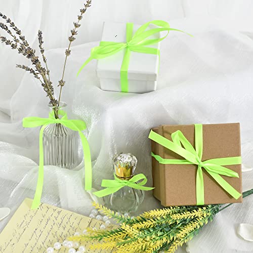 100yds 3 8 Inch Lime Green Satin Ribbon for Craft Gifts Wrapping (300 Foot)