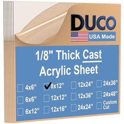 Duco Clear Cast Acrylic Sheets 1 (8 Count)