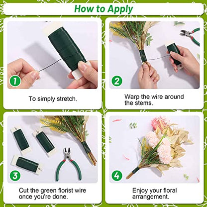 Flexible 110 Yards Green Floral Paddle Wire