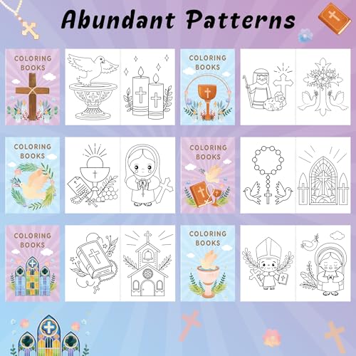 Catholic Coloring Books for Kids (24 Count)