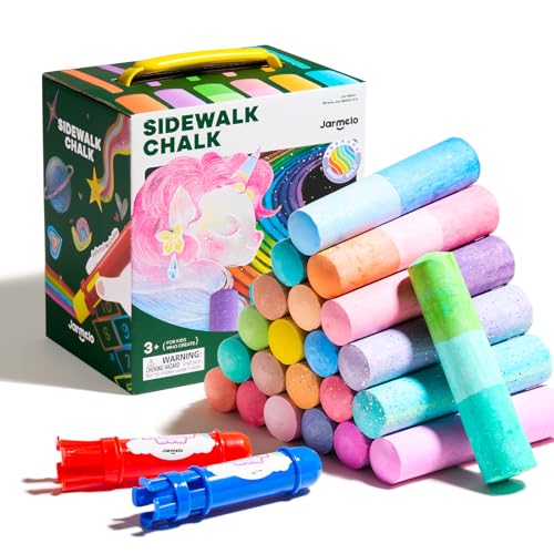 Washable Sidewalk Chalk for Kids (26 Count)
