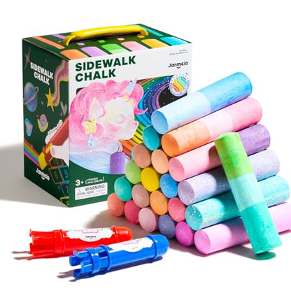 Washable Sidewalk Chalk for Kids (26 Count)