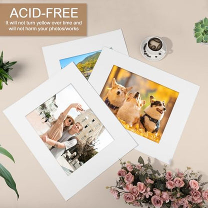 15 Pack White Picture Mats 20x16 for 11x14 Photos (15 Count)