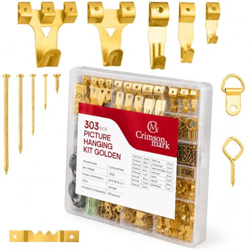 303 Piece Picture Hanging Assortment with Heavy Duty Hooks