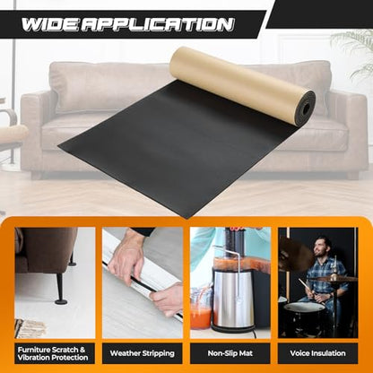 Sponge Neoprene with Adhesive 1 (4.5 Sq Ft)