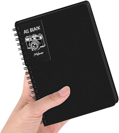 5x7in Black Paper Mixed Media Sketchbook, 110gsm Spiral Bound Art Journal Sketchbook, 70Sheets Acid-Free Travel Pocket Sketch Pad for Drawing, Illustration, Ideal for Most Dry Media - Crafty Corner