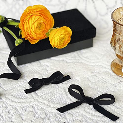 Vintage Black Velvet Ribbon (75 Foot)
