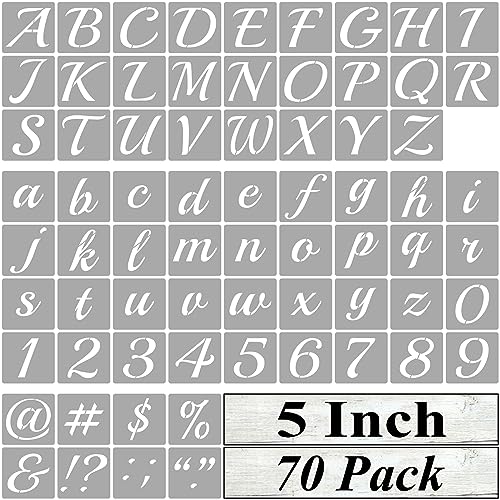 5 Inch Alphabet Letter Stencils for Painting