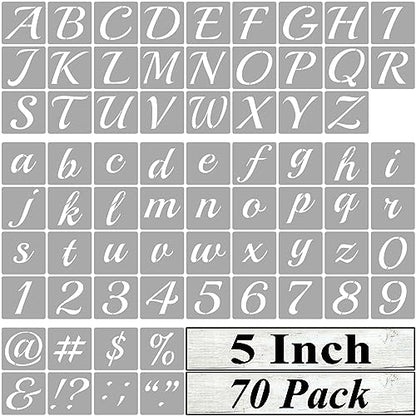 5 Inch Alphabet Letter Stencils for Painting