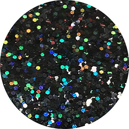 Craft Glitter Shaker Black Holographic 110g Super Chunky (3.9 Ounce)