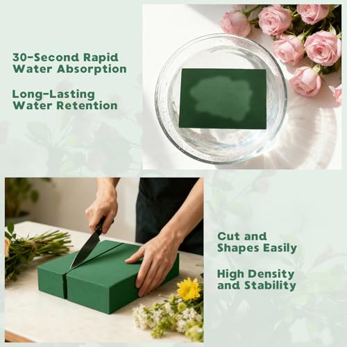 Wet Dry Green Floral Foam for Flower Arrangements 15.7"