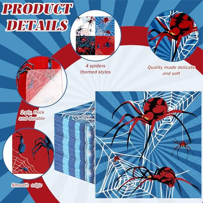 200 Pcs Spider Web Cocktail Napkins