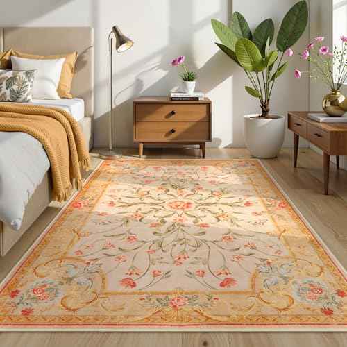 Washable Fall Living Room Area Rugs 5x7 (5040 sq in)