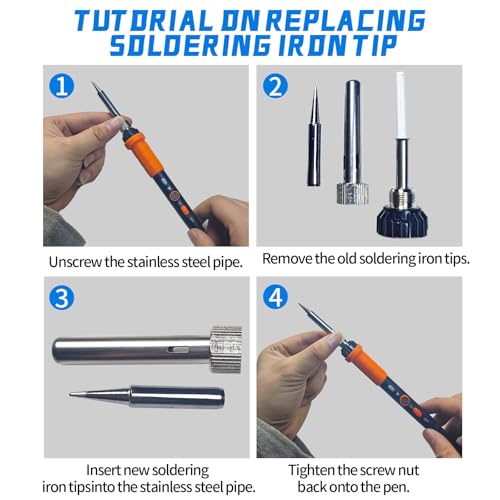 908B Orange Soldering Iron Kit 60W