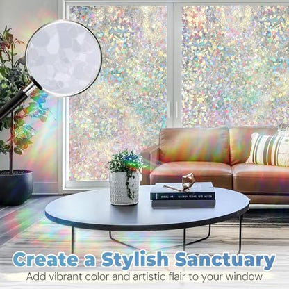 Stained Glass Window Privacy Film (29.06 Sq Ft)