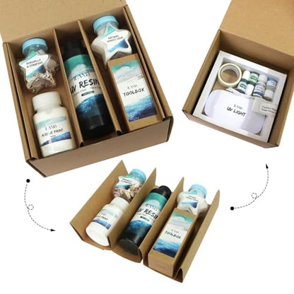 Crafts for Adults Zen Ocean Resin Art Kit